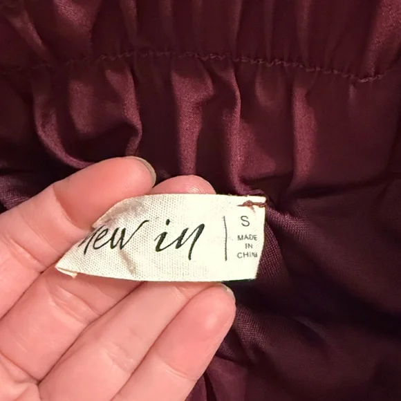 Maroon High Waisted Athletic Shorts - Picture 3 of 4